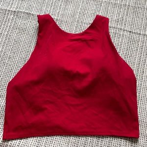 Athleta Red Conscious Crop top, medium